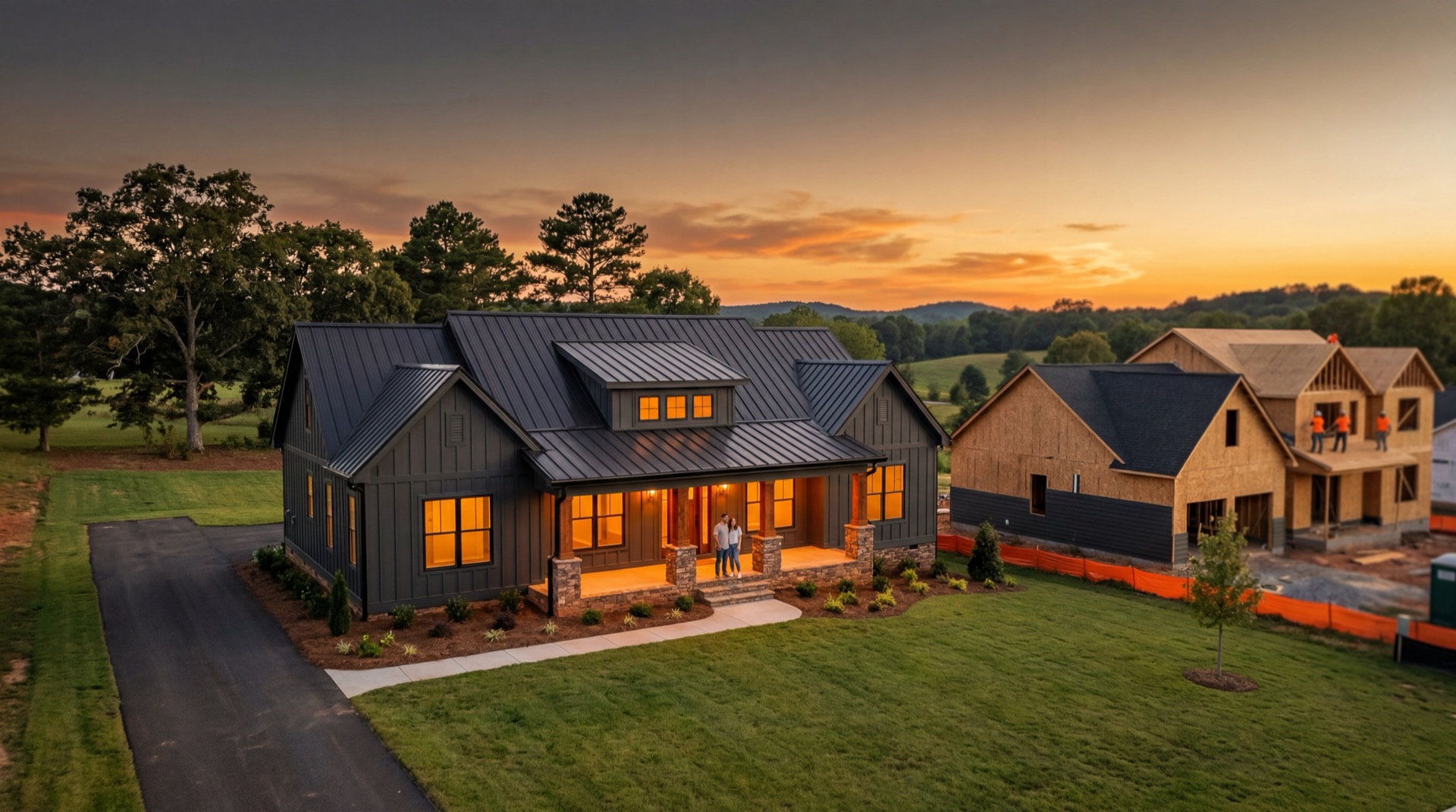 Beautiful new construction home built by Triad Core Builders in Greensboro NC